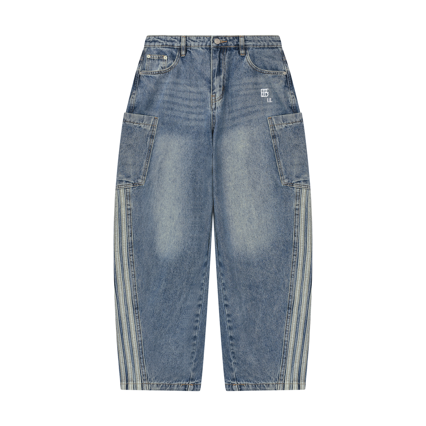 Women's Vintage Wash Barrel Leg Jeans