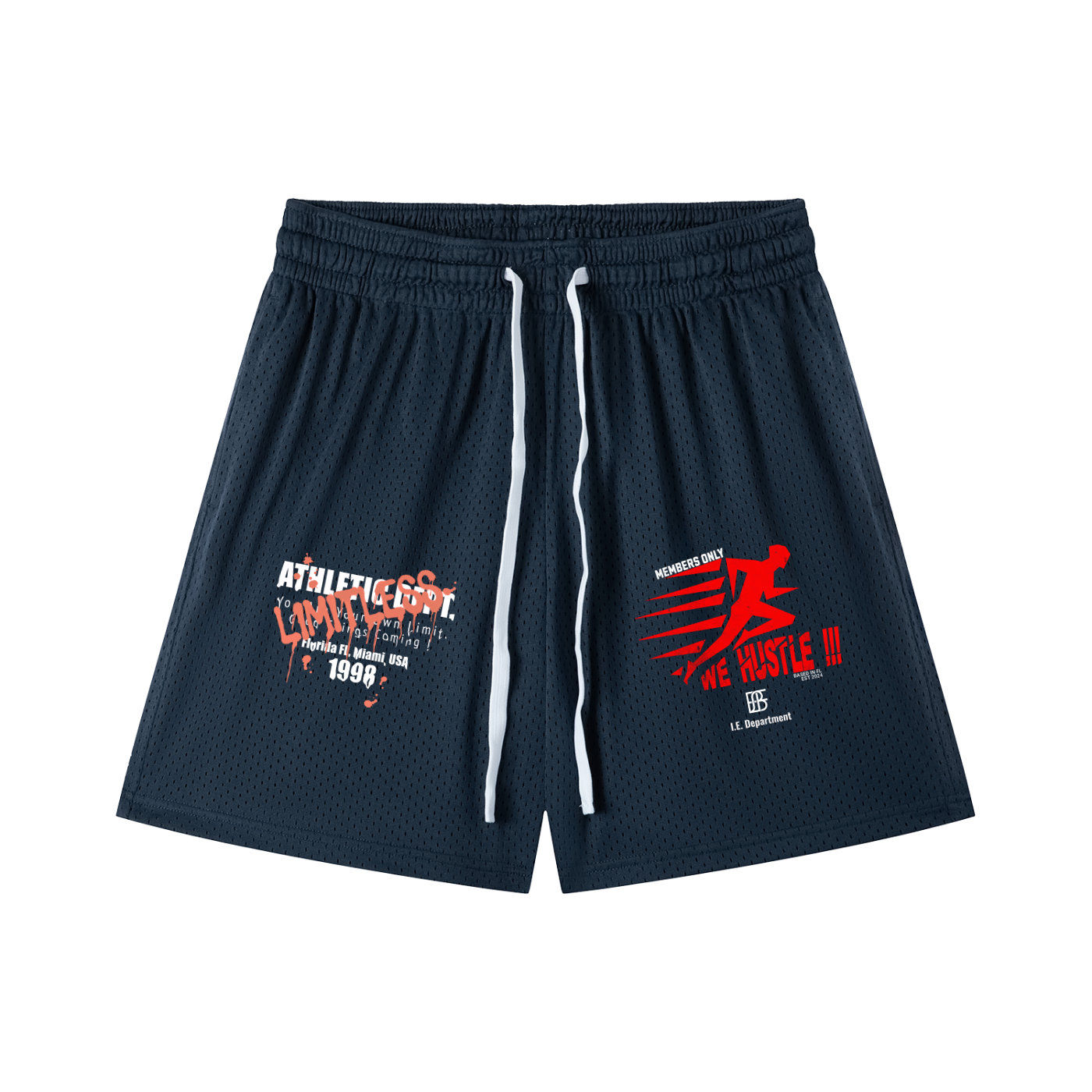 Mesh Drawstring Shorts