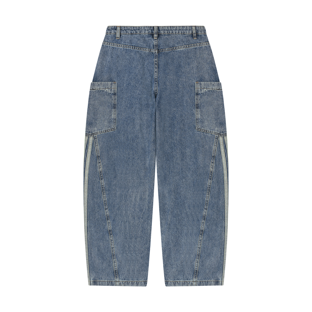 Women's Vintage Wash Barrel Leg Jeans