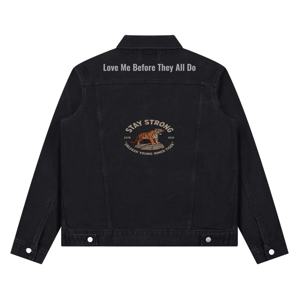 Unisex Vintage Wash Denim Jacket