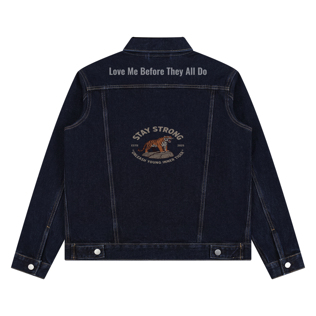Unisex Vintage Wash Denim Jacket