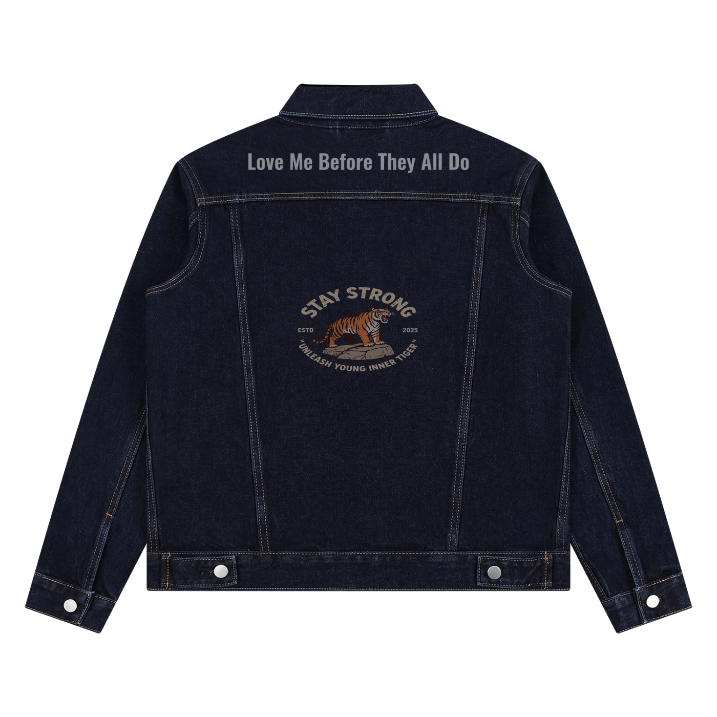 Unisex Vintage Wash Denim Jacket