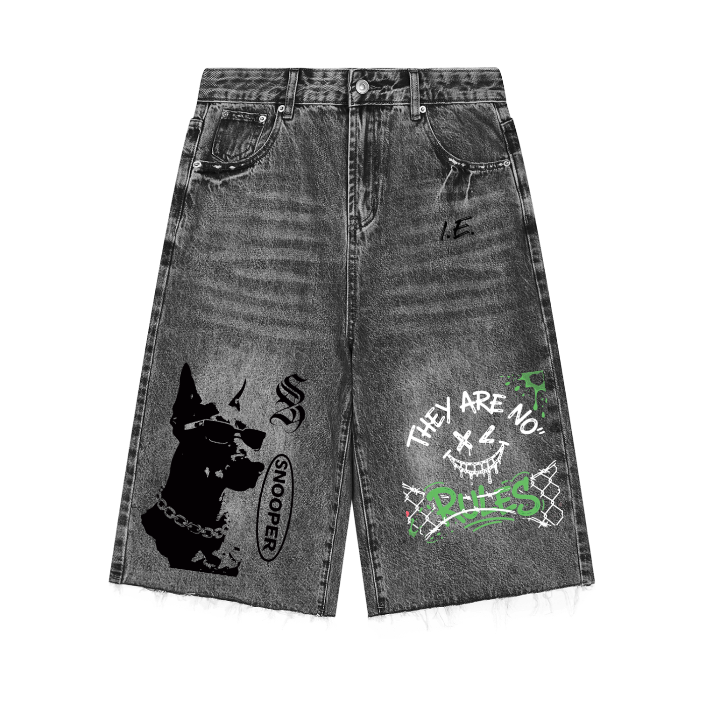 Men’s Vintage Wide Leg Denim Shorts
