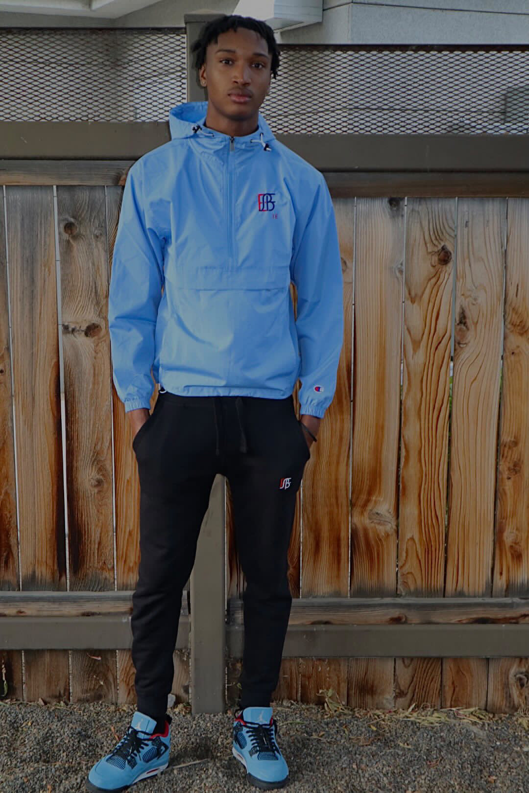 Embroidered I.E. x Champion unisex lightweight Jacket