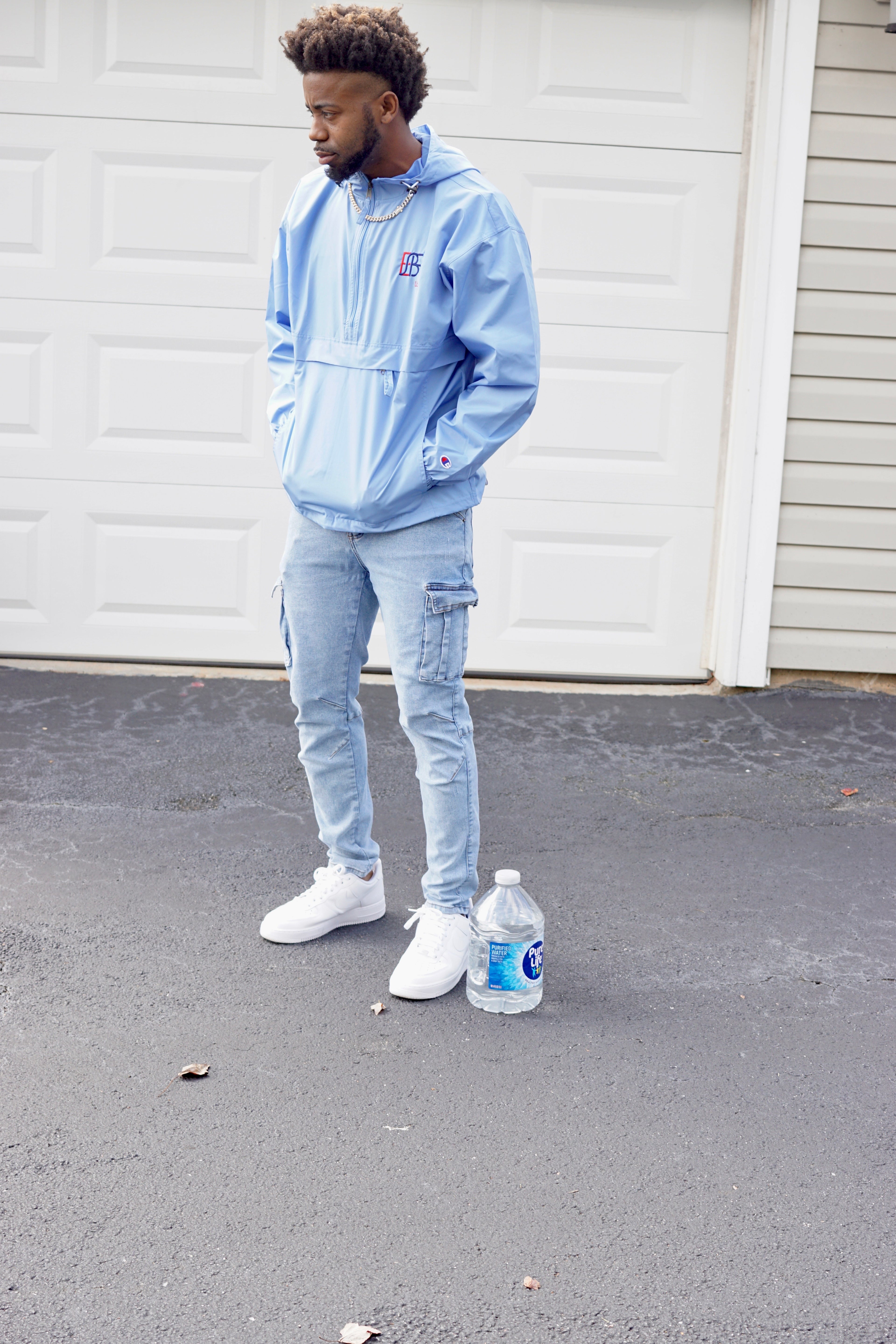 Embroidered I.E. x Champion unisex lightweight Jacket