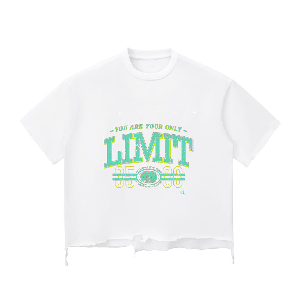 Snow Wash Raw-Hem Boxy T-shirt