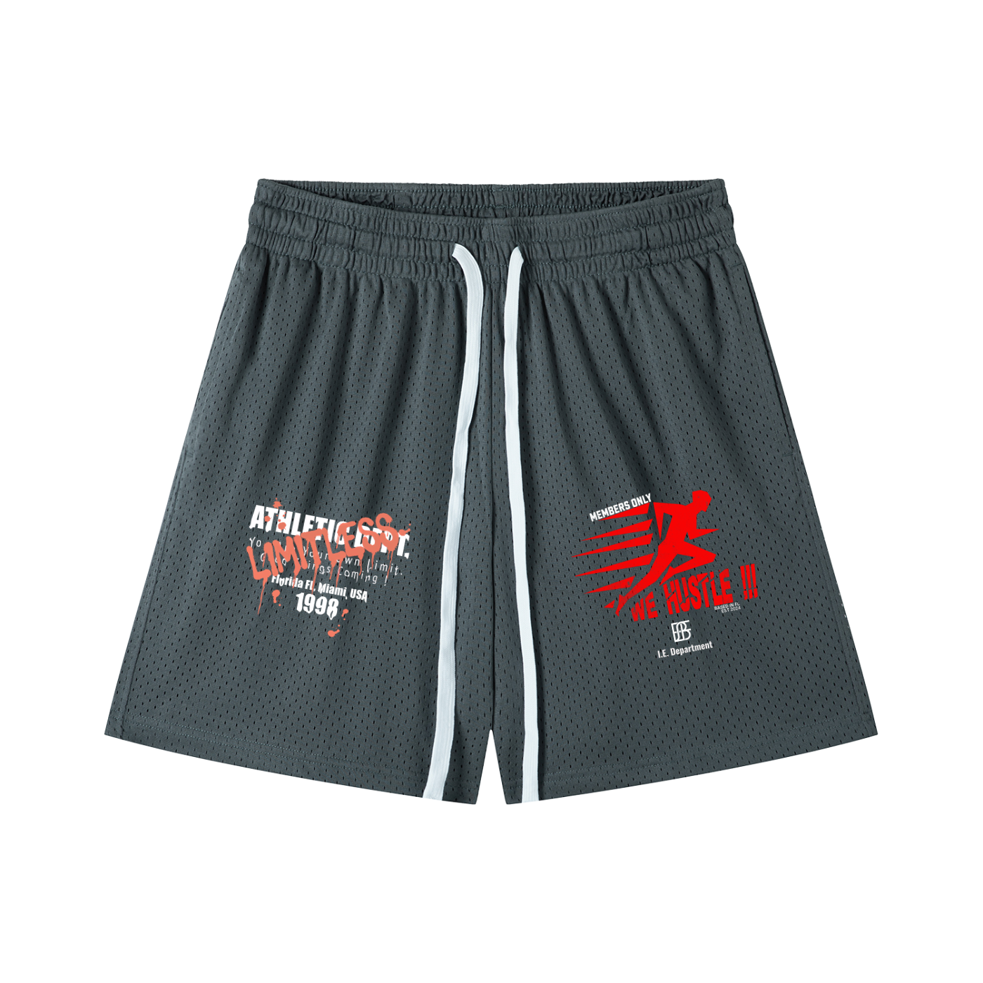 Mesh Drawstring Shorts