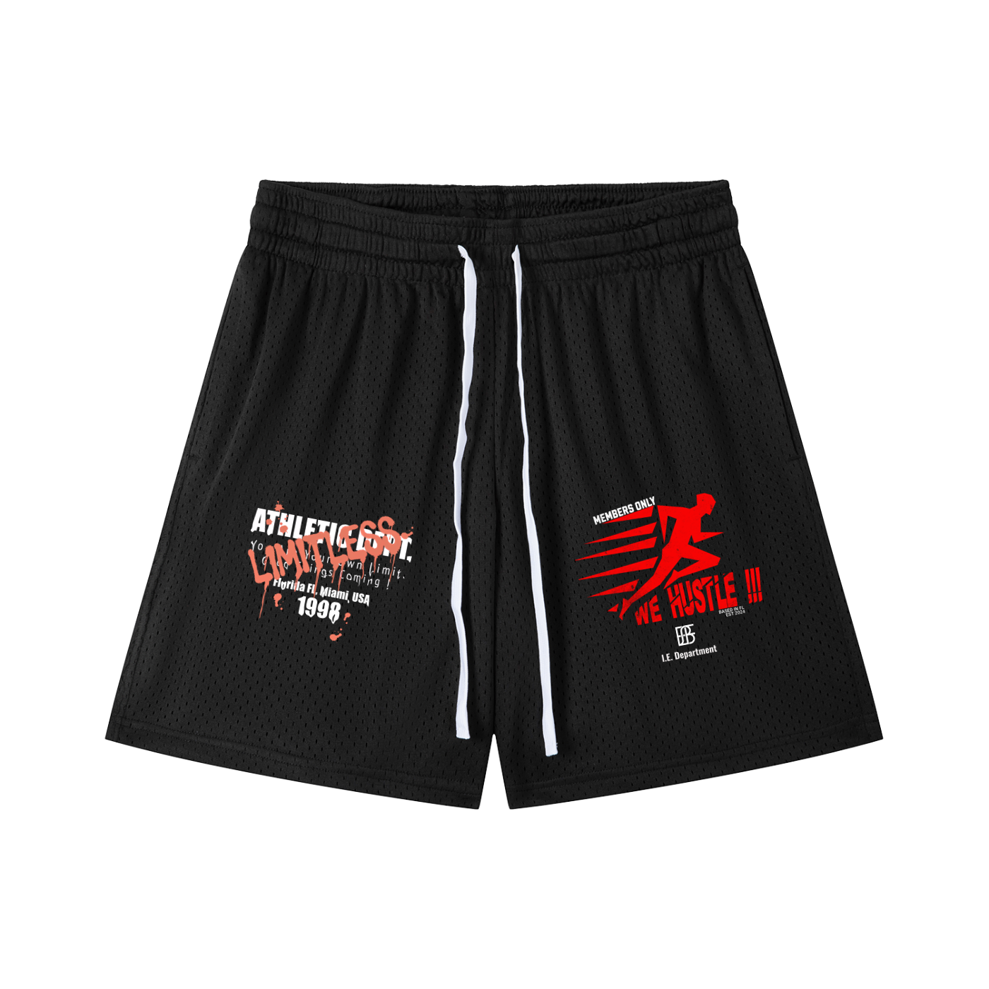 Mesh Drawstring Shorts